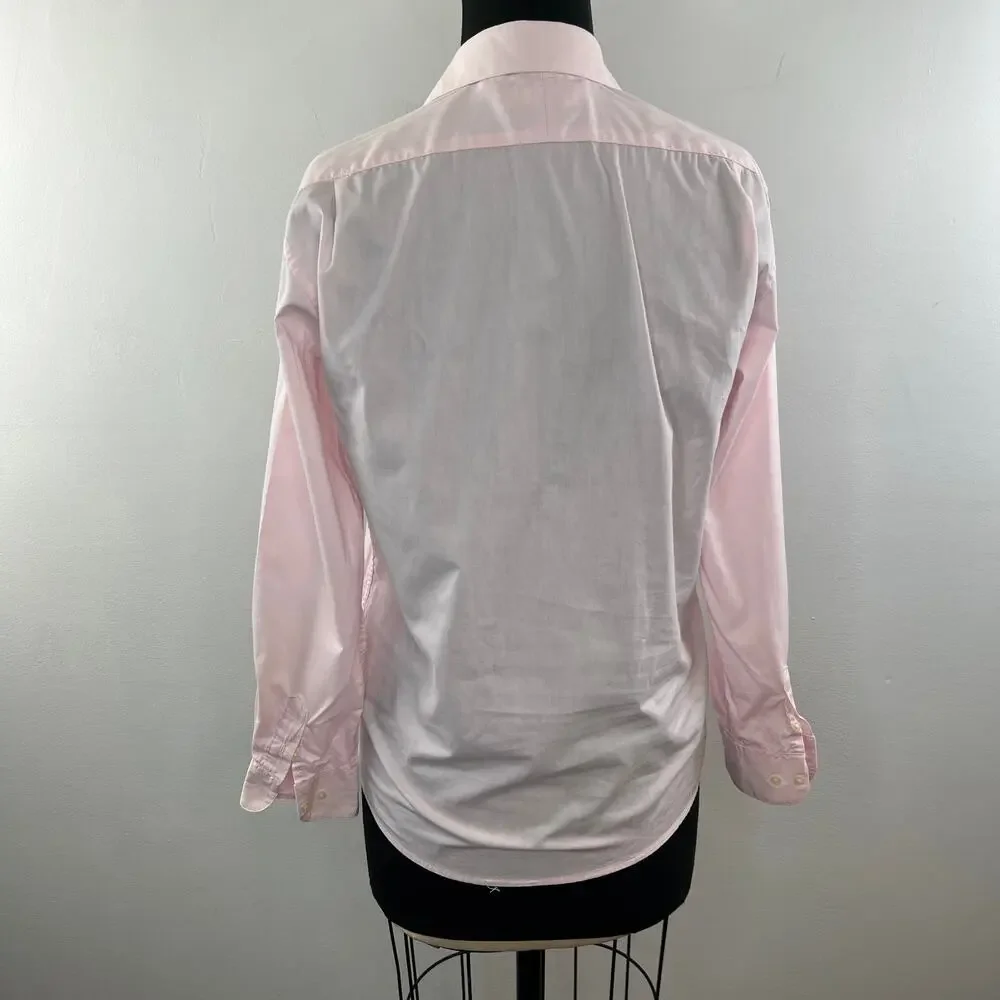 MICHAEL KORS Light Pink Button Down Collar Shirt 16 Kids Fits Womans Size S M